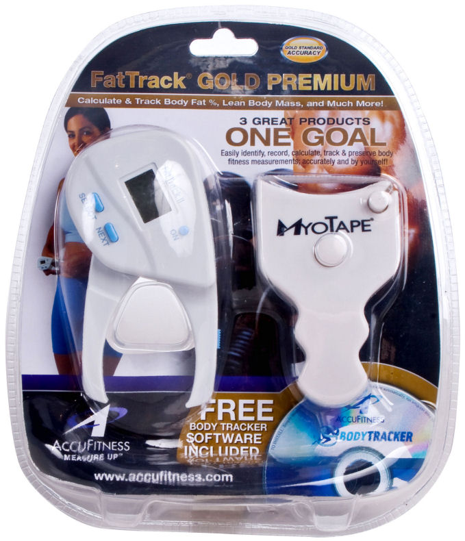 AccuFitness FatTrack GOLD PREMIUM Digital Body Fat Caliper