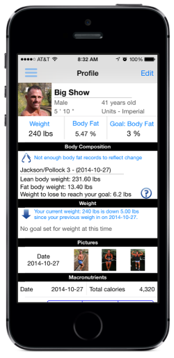 Body Tracker app