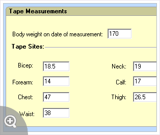 Accu-Measure Caliper with MyoTape Measurement Tape
